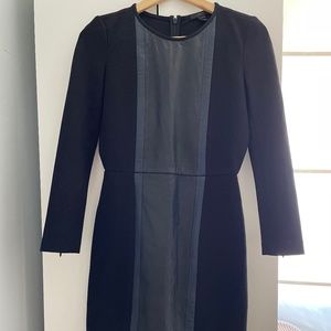 JCrew dress with leather aplique Size 0